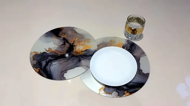 Ink Marble Round Mats