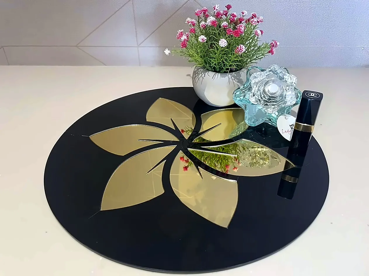 Lotus Bloom Round Mat